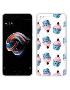 Carcasa TPU transparente Xiaomi Mi Note 3 diseño Cup Cake