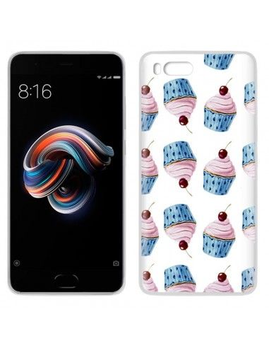 Carcasa TPU transparente Xiaomi Mi Note 3 diseño Cup Cake