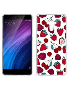 Carcasa TPU Xiaomi Redmi 4 / 4 Pro diseño transparente Fresas