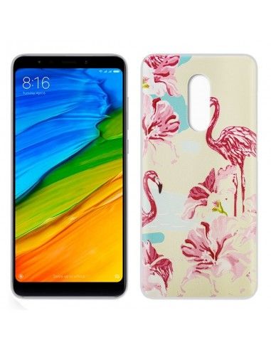 Carcasa Xiaomi Redmi 5 Dibujos Flamencos
