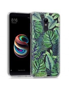 Carcasa TPU transparente Xiaomi Redmi 5 Plus diseño Tropical