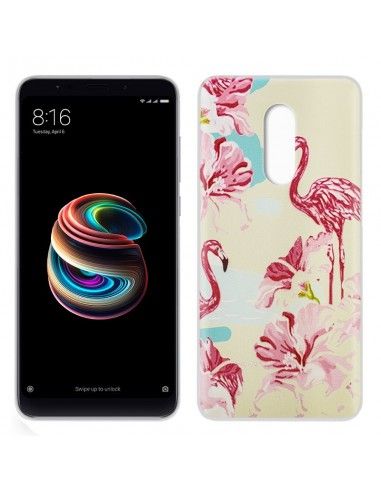 Carcasa Xiaomi Redmi 5 Plus Dibujos Flamencos
