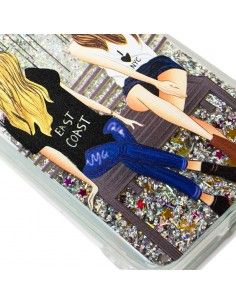 Carcasa TPU gel purpurina Xiaomi Redmi 5 Plus diseño Girls 2