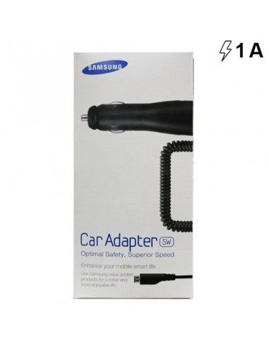 Cargador mechero coche original Samsung 1Amp micro USB (Blíster)