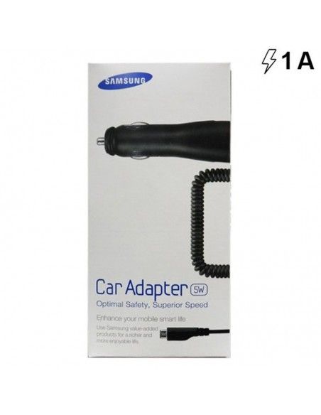 Cargador mechero coche original Samsung 1Amp micro USB (Blíster)