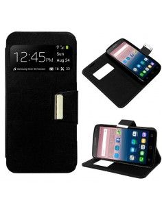 Funda Flip Cover Alcatel Pop 3 (5) Liso Negro