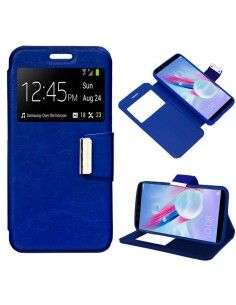 Funda libro soporte TPU Huawei Honor 9 Lite azul