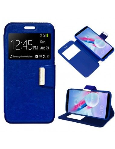 Funda libro soporte TPU Huawei Honor 9 Lite azul
