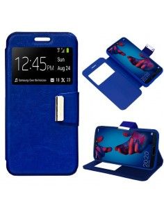 Funda Flip Cover Huawei P20 Liso Azul