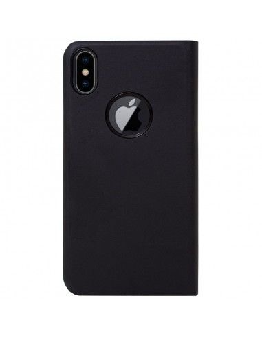 Funda libro soporte iPhone X / XS Clear View negra