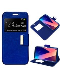 Funda libro soporte TPU LG V30 azul