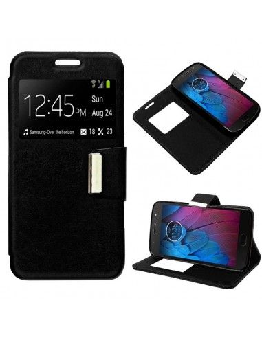Funda libro soporte TPU Motorola Moto G5S negra