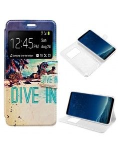Funda libro soporte TPU Samsung G955 Galaxy S8 Plus diseño Dive