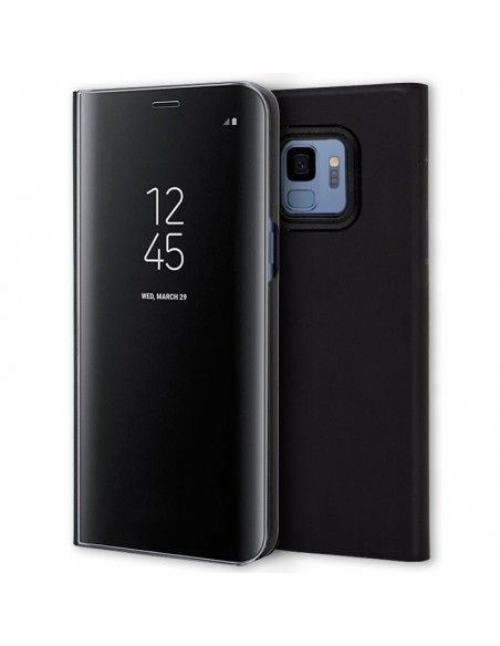 Funda libro soporte Samsung G960 Galaxy S9 Clear View negra