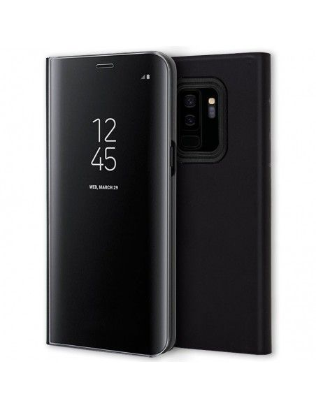 Funda Flip Cover Samsung G965 Galaxy S9 Plus Clear View Negro