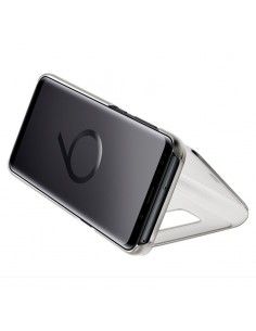Funda Flip Cover Samsung G965 Galaxy S9 Plus Clear View Plata 2