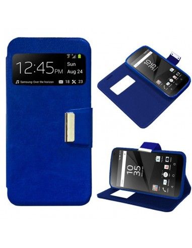 Funda Flip Cover Sony Xperia Z5 Premium Liso Azul