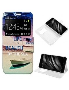 Funda Flip Cover Xiaomi Mi6 Dibujos Beach