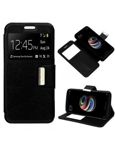 Funda libro soporte TPU Xiaomi Redmi 5 Plus negra