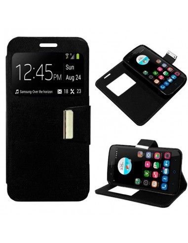 Funda Flip Cover ZTE Blade A510 Liso Negro