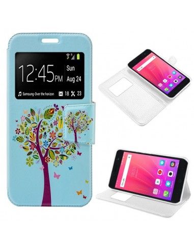 Funda Flip Cover ZTE Blade A520 Dibujos Árbol
