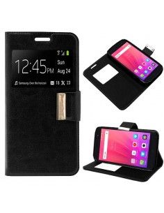 Funda Flip Cover ZTE Blade A520 Liso Negro