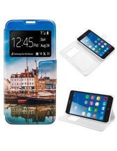 Funda Flip Cover ZTE Blade L7 Dibujos Lago