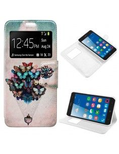 Funda Flip Cover ZTE Blade L7 Dibujos Mariposas