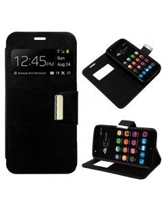 Funda Flip Cover ZTE Blade V7 Liso Negro