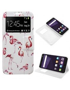 Funda Flip Cover ZTE Blade V8 Dibujos Flamencos