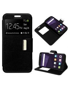 Funda Flip Cover ZTE Blade V8 Liso Negro
