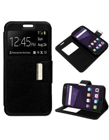 Funda Flip Cover ZTE Blade V8 Liso Negro
