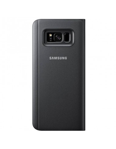 Funda original Samsung G950 Galaxy S8 Clear View negra (Blíster)