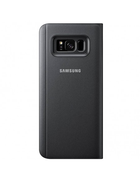 Funda original Samsung G950 Galaxy S8 Clear View negra (Blíster)
