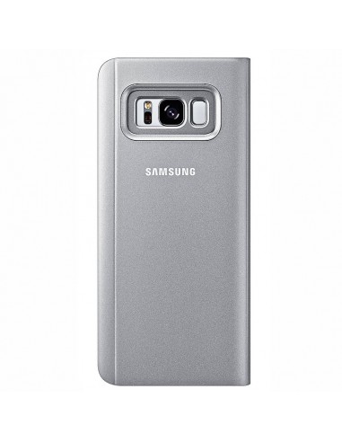 Funda original Samsung G950 Galaxy S8 Clear View plata (Blíster)