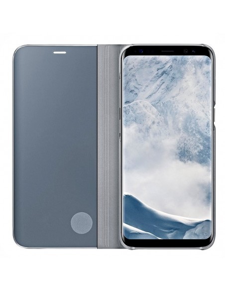 Funda original Samsung G950 Galaxy S8 Clear View plata (Blíster)