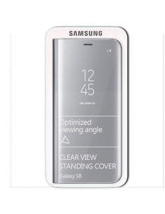 Funda original Samsung G950 Galaxy S8 Clear View plata (Blíster) 2
