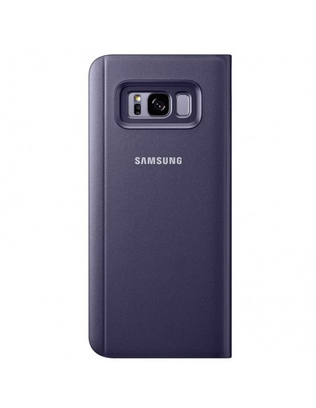 Funda original Samsung G950 Galaxy S8 Clear View azul violáceo (Blíster)