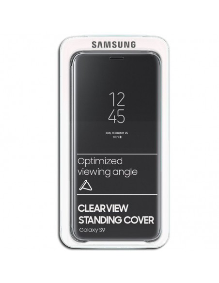 Funda Original Samsung G960 Galaxy S9 Clear View Negro (Blister)