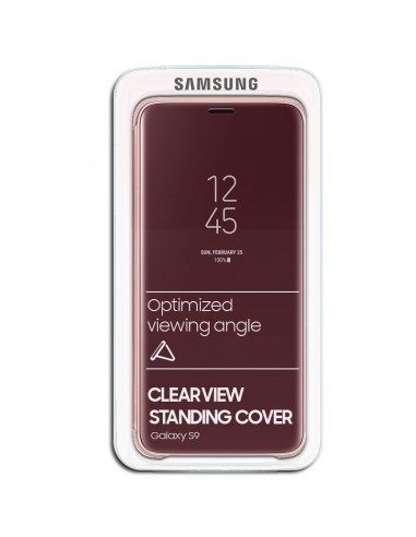 Funda Original Samsung G960 Galaxy S9 Clear View Salmón (Blister)