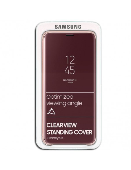 Funda Original Samsung G960 Galaxy S9 Clear View Salmón (Blister)