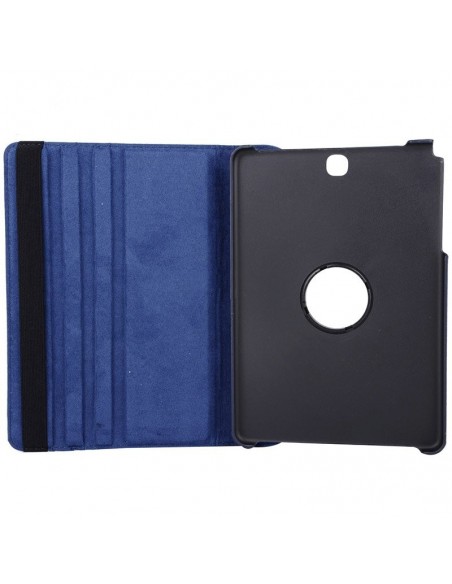 Funda soporte giratorio Samsung Galaxy Tab A 2015 9,7 pulgadas (T550-T555) polipiel azul