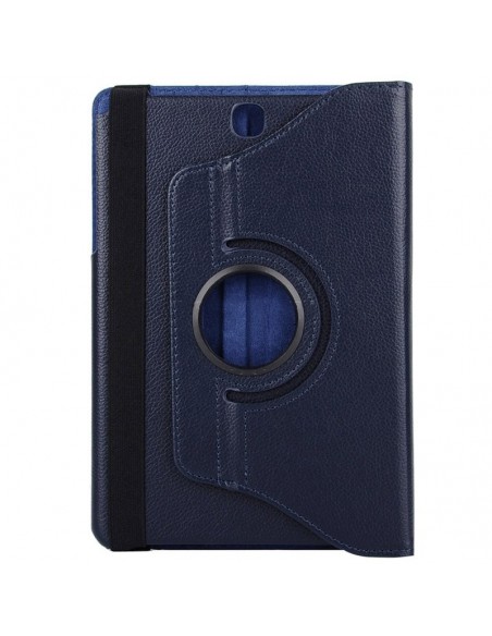 Funda soporte giratorio Samsung Galaxy Tab A 2015 9,7 pulgadas (T550-T555) polipiel azul