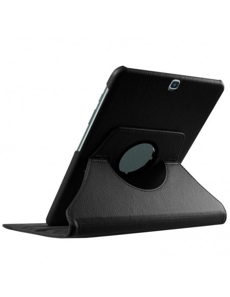 Funda soporte giratorio Samsung Galaxy Tab E 9,6'' (T560) polipiel negra