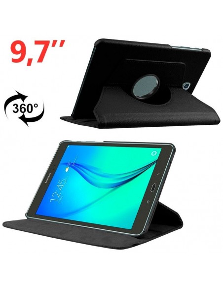 Funda soporte giratorio Samsung Galaxy Tab S2 9,7'' (T810/T813/T815/T819) polipiel negra