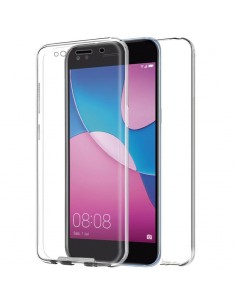 Funda 2 en 1 gel TPU 3D Huawei Y6 Pro (2017) transparente (Frontal + trasera)