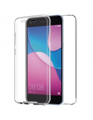Funda 2 en 1 gel TPU 3D Huawei Y6 Pro (2017) transparente (Frontal + trasera)