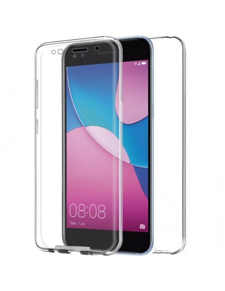 Funda 2 en 1 gel TPU 3D Huawei Y6 Pro (2017) transparente (Frontal + trasera)