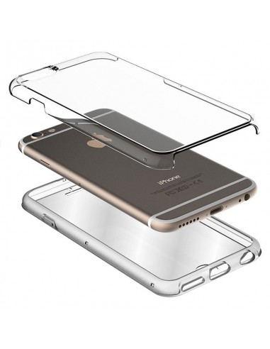 Funda 2 en 1 gel TPU 3D Huawei Y6 Pro (2017) transparente (Frontal + trasera)