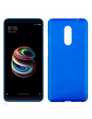 Funda Silicona Xiaomi Redmi 5 Plus (Azul)